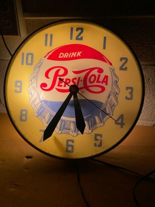 Vintage Pepsi - Cola Advertising Clock 3
