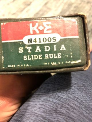 Vintage Keuffel & Esser Co Slide Rule