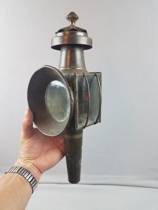 Vintage Wall Light Brass Carriage Lamp Coach Buggy Oil Lantern Steam Retro