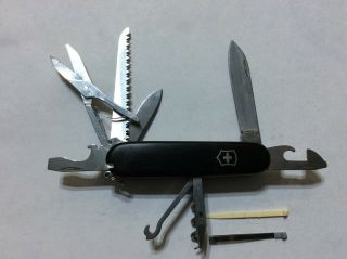 Victorinox Huntsman Swiss Army Knife Black Scales