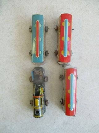 Vintage Train Deluxe Tin Litho Miniature Train Set Japan C62