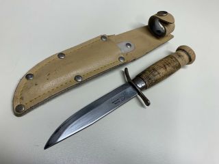 Kj Mora Sweden Made Carry Hunting Knife W/ Sheath