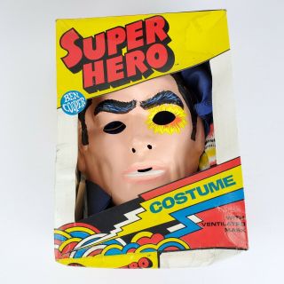Ben Cooper Six Million Dollar Man Halloween Costume Vintage Tv Mask - Hero 6