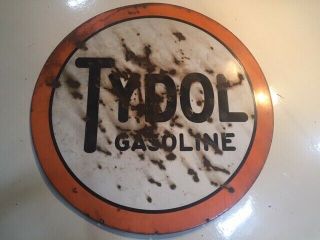 Tydol Associated Oil Flying A Porcelain Steel 42 " Sign Gas Station