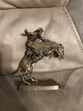 Frederic Remington The Broncho Buster Bronze Statue