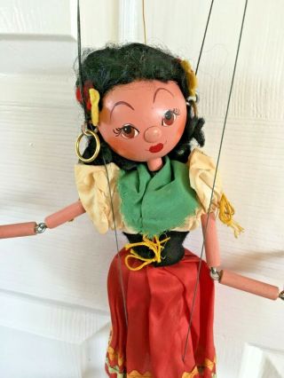 Vintage Pelham Marionette Puppet Gypsy 1970s