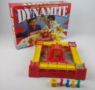 Vtg.  1988 Dynamite Game By Parker Bros.  100 Complete Board Game A1