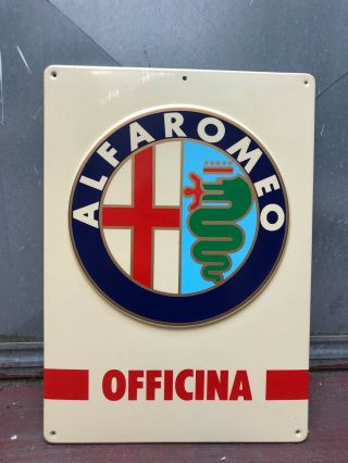 Alfa Romeo Sign Service Vintage 1980 