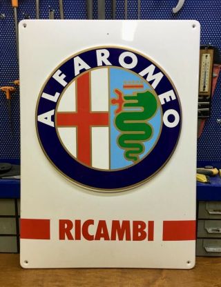 Alfa Romeo Sign Service Vintage 1980 
