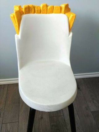 Vintage Mcdonald ' s Restaurant Playland French Fry Chair RARE 2