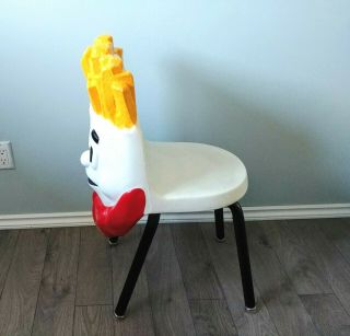 Vintage Mcdonald ' s Restaurant Playland French Fry Chair RARE 3