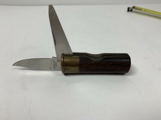 Vintage Collectible Winchester 12 Gauge Shotgun Shell Pocket Knife W/file Blade