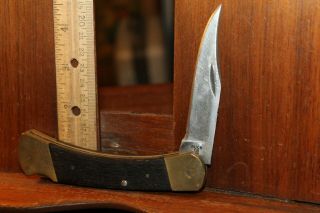 Vintage Buck 110 Usa Folding Lockback Knife