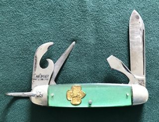Kutmaster Girl Scout Knife Made In Usa Camping Vintage Folding Pocket Knife Os.