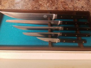 Ekco Flint Forged Stainless Set Of 5 Knives (japan)