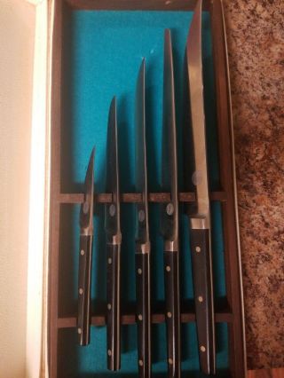 Ekco Flint forged stainless set of 5 Knives (Japan) 2