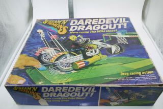 Vintage 1971 Hasbro Scream’n Demons Daredevil Dragout Box,  Parts Only