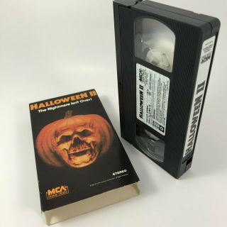 ☠️ Halloween Ii Vhs Michael Myers; John Carpenter Horror Vintage Collectible Mca