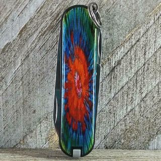 Victorinox Tie Dye Classic Sd Swiss Army Knife Limited Edition Very Good Cond