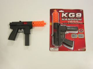 1 Kg9 Handgun Toy Cap Gun 9 " Police Pistol Detective Fires 8 Ring Caps