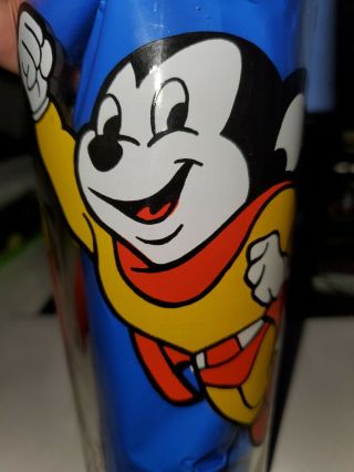 Rare 1977 Mighty Mouse Pepsi Glass The Holy Grail of ALL GLASSES $450 2