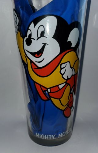 Rare 1977 Mighty Mouse Pepsi Glass The Holy Grail of ALL GLASSES $450 3