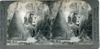 Mexico Carlsbad Caverns Crystal Spring Dome Cave Stereoview 1132x Near