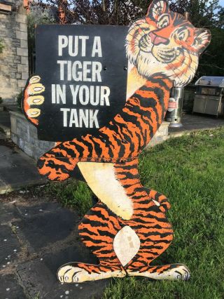 Esso Put A Tiger In Your Tank Huge 6 Foot Garage Sign 1965