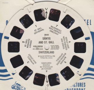 Viewmaster Reel: 2045 Santis And St.  Gall Switzerland