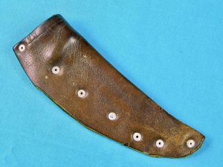 Vintage Custom Handmade Brown Leather Sheath Scabbard For Hunting Fighting Knife