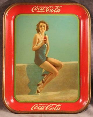 Vintage 1933 Frances Dee Coke Tray American Art