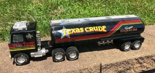 Nylint Metal Muscle Texas Crude Black Gold Tanker Truck Vintage Rare 21 "