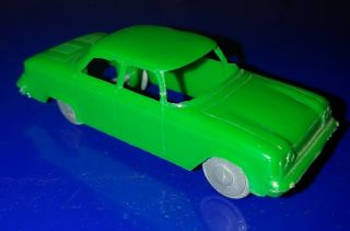 Vintag Marx Service Station Plastic 63?green Chevrolet Corvair With Metal Wheels