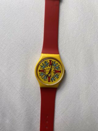 Keith Haring Swatch Watch.  Limited Edition.  Never Worn