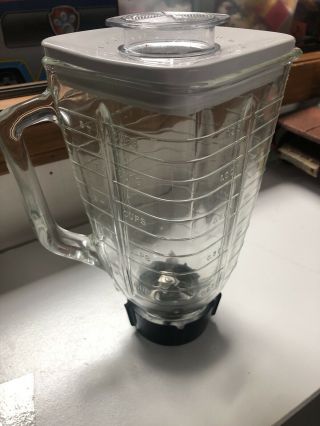 Oster Regency Kitchen Center Blender 5 Cup Glass Pitcher W/lid & Blade