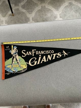 Vintage San Francisco Giants Full Size Baseball Pennant