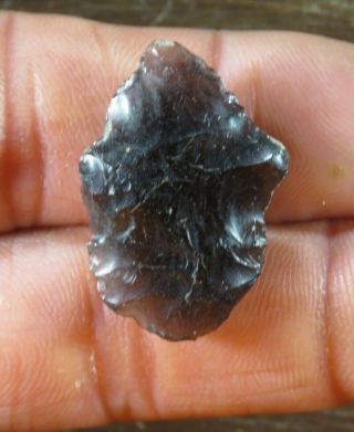 Classic Late Paleo Lake Mohave Point,  Obsidian,  Lake County,  Oregon X Anderson
