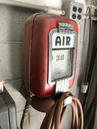 Vintage Eco Air Meter - Tireflator - Service Station Air Pump