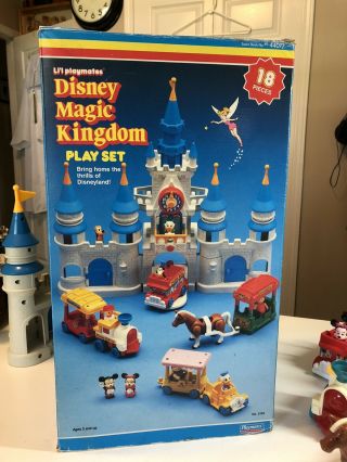 Vintage 1987 Lil Playmates Disney Magic Kingdom Castle Playset Disneyland Play