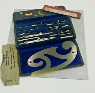 Vintage Keuffel & Esser Co Mechanical Drafting Drawing Tool Set Irregular Curve