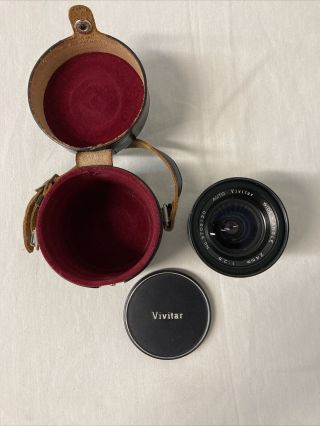 Vintage Vivitar 24mm 1:2.  8 Wide Angle Lens - -