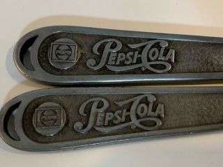 Vintage Pepsi - Cola Pewter Metal Letter Openers 2