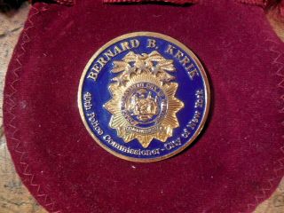 Vintage Rare Bernard Kerik Nypd Police Commissioner Challenge Coin