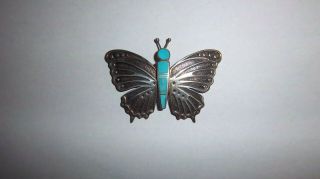 Vintage Zuni Butterfly Pin