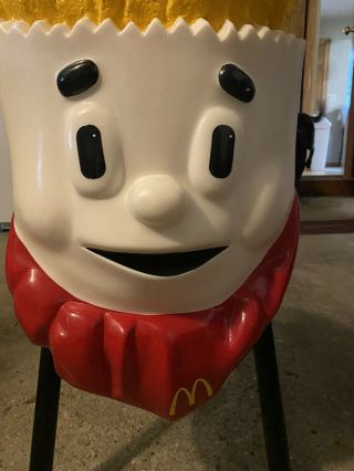 McDonald’s Mcdonalds Restaurant Vintage Playland Seat Chair French Fry Guy Rare 2