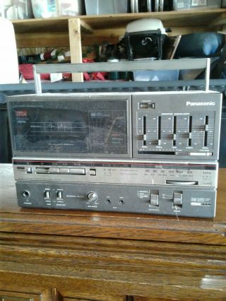 Vtg Panasonic Rx - C45 Am/fm Cassette W/aux Line In Retro Boombox Ghettoblaster