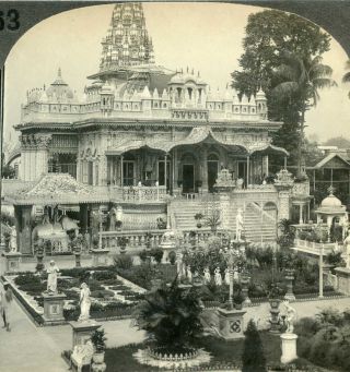 India Calcutta Jain Temple Stereoview 27429 263 18565