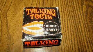 Vintage Made In Usa Talking Teeth Windup Wind - Up Toy