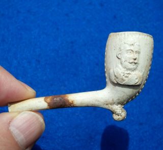 Authentic Indian Artifact 3 " Clay Trade Pipe 1800 " S Fur Trade Pipe Arrowheads