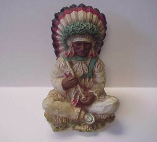 Vintage 1972 Universal Statuary Corp.  225 Sitting Bull Native Indian Figurine